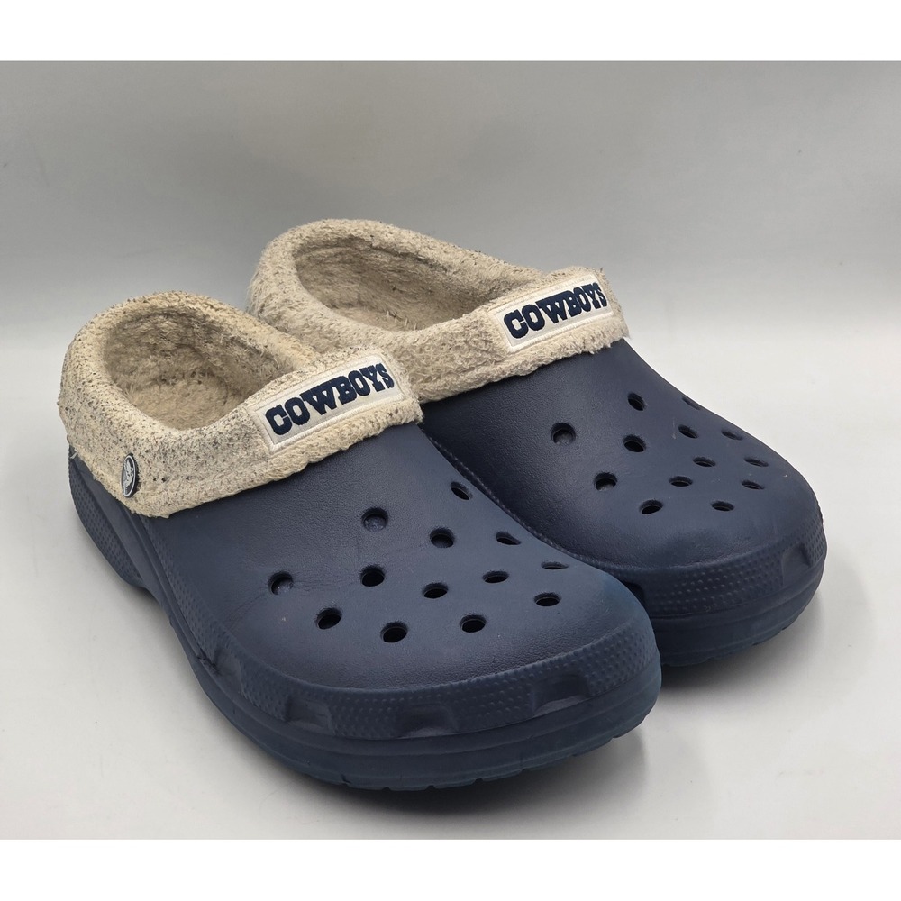 Dallas Cowboys Crocs Classic Clog Men's 8 Women's 10 Blue NFL Team